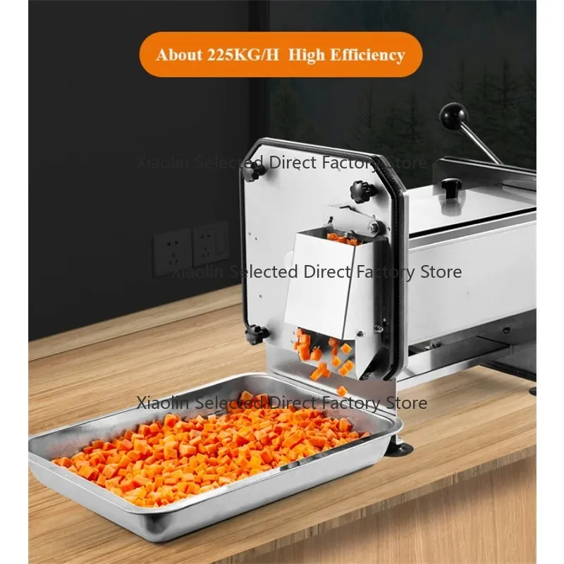 Commercial Dicer Electric Vegetable Cutter for Carrots, Potatoes, Onions – Fully Automatic Chopping for Vegetables and Fruits