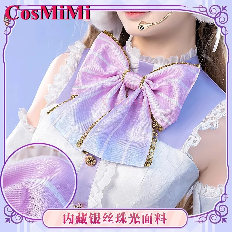 CosMiMi أنيمي LoveLive مينامي كوتوري تأثيري حلي الأبيض عيد الحب الملاك الحلو فستان كرنفال حفلة لعب الأدوار الملابس