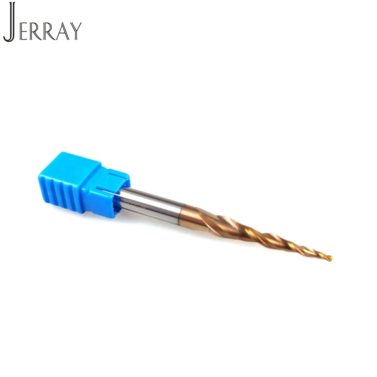 JERRAY R0.1x15xD3.175x38 HRC55 fraises à bout sphérique conique en carbure monobloc fraises cnc fraise CNC fraises