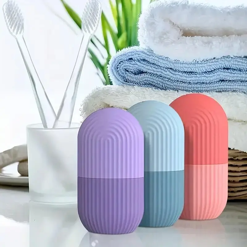 1PC beauty massage with facial ice grid, facial ice application with facial ice mold, easy to clean image 3