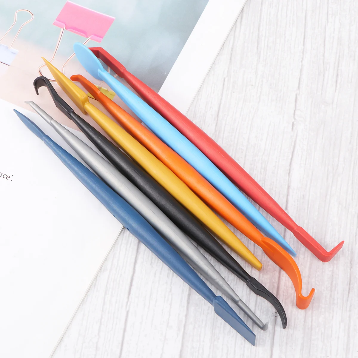 

7 in 1 Car Film Tool Set Magnetic Stick Cutter Scraper Vinyl Wrap Auto Window Tint Application Tools Carbon Fiber Magnetic Stick