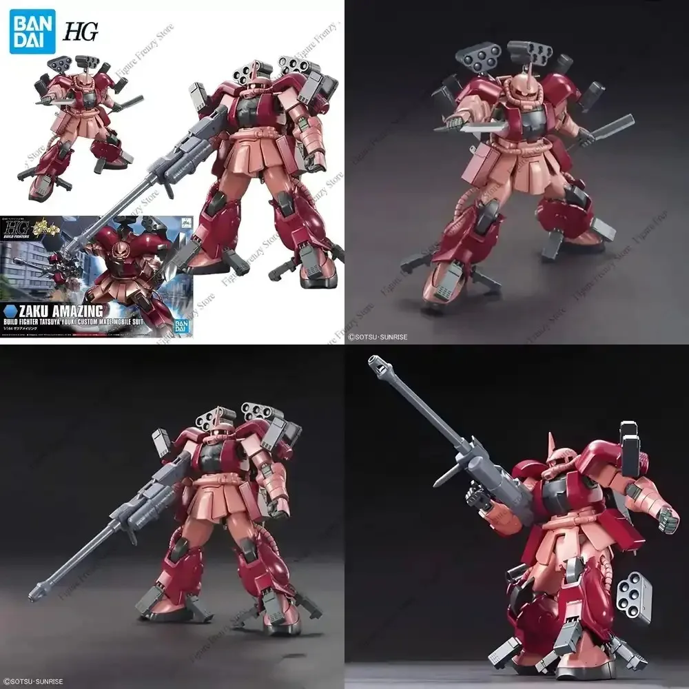 

Special Offer for Bandai HGBF002 1/144 Zaku Amazing Action Figure Build Fighter Tatsuya Yuuki Custom Ma Mobile Suit Gundam