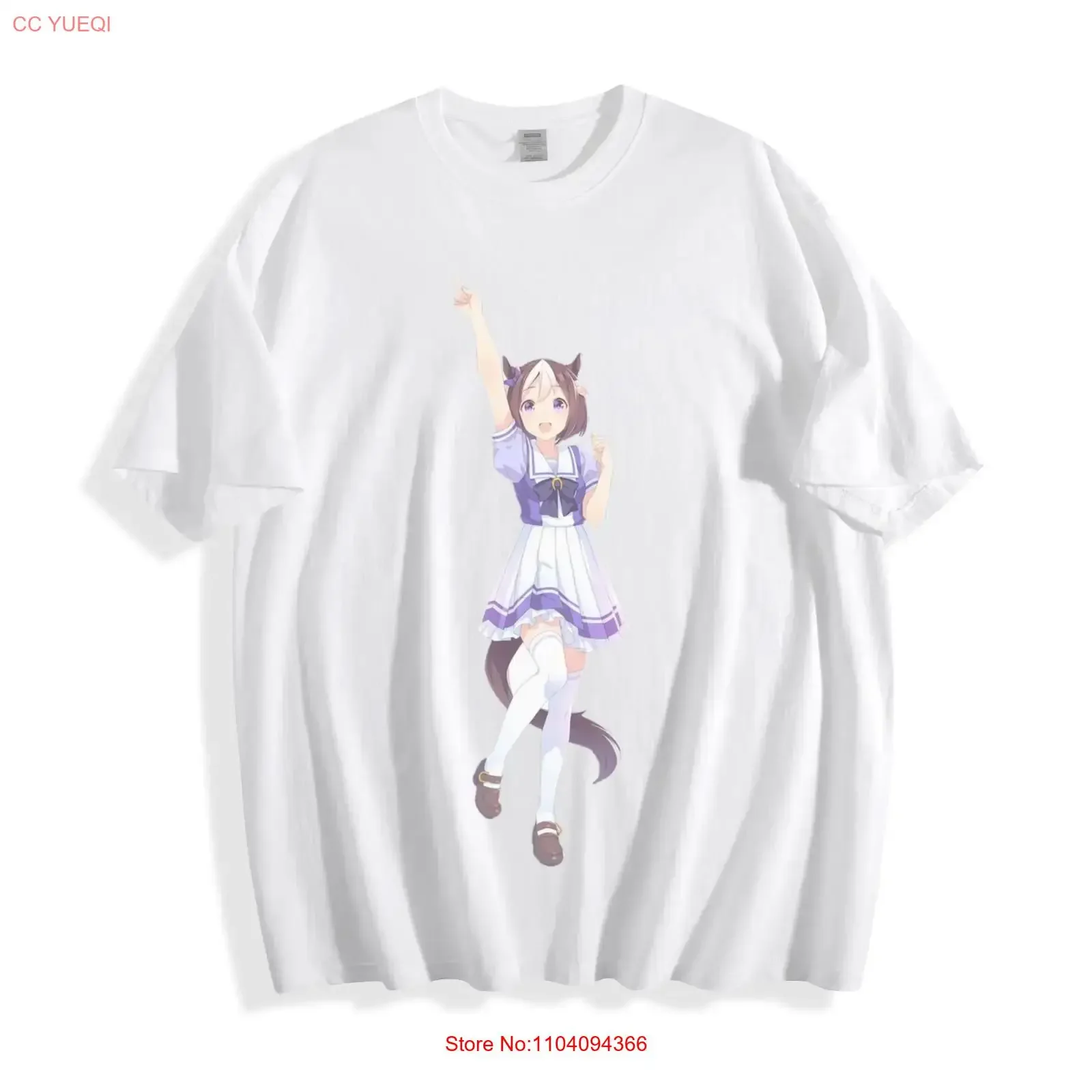 Umamusume Special Week School T Shirt Energetic Racing Spirit Design Te vintage Washed Slightly Soft designer clothes