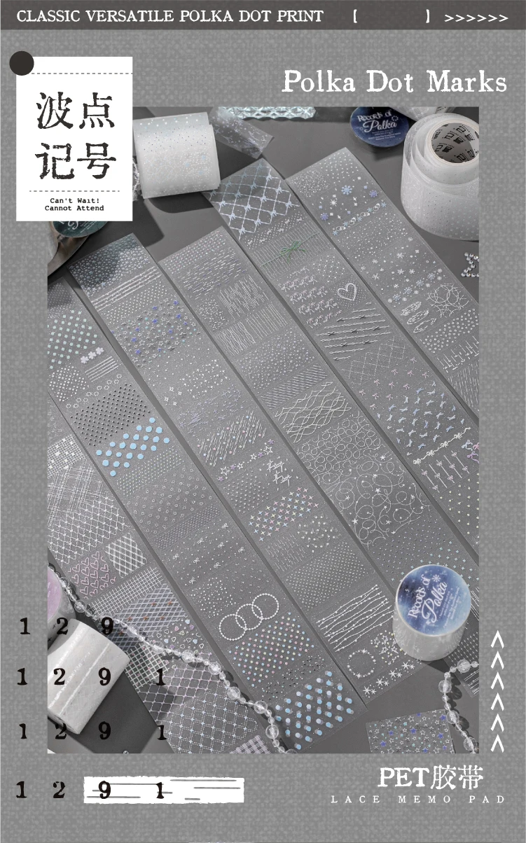 Journal GO 5cmx2m Polka Dot Washi Tape Regenbogen-Dekorband für DIY-Scrapbooking, Journaling, Geschenkverpackung – Detail 4