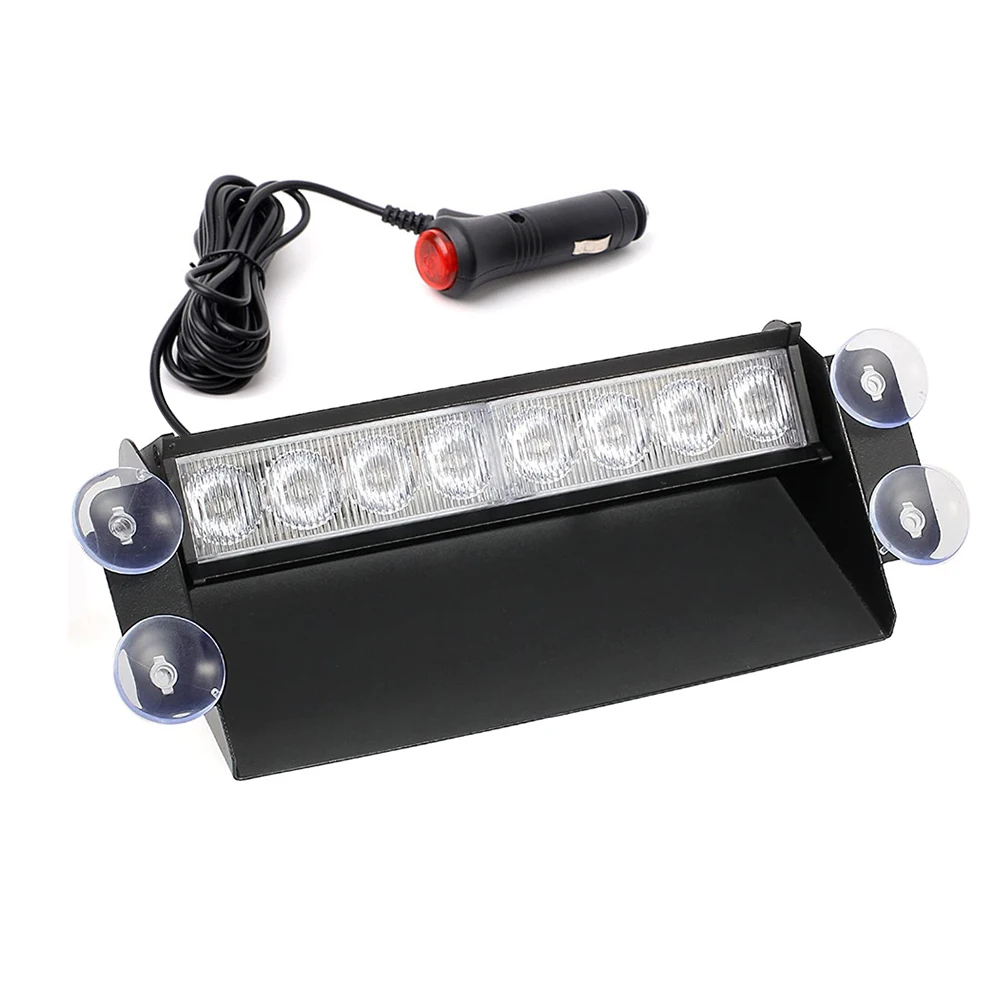 E2 12 V 8 LED Auto Lkw Notlicht Für Zuhause Blink Sonnenblende LED Strobe Warnlicht Polizei Blitzlichter 3 Blinkmodi