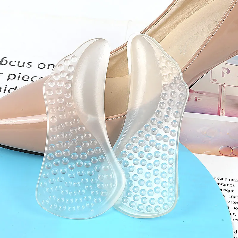Self-Adhesive Gel Metatarsal & Arch Support Insole Cushions Ball of Foot Reusable Shoe Inserts for Arch Support