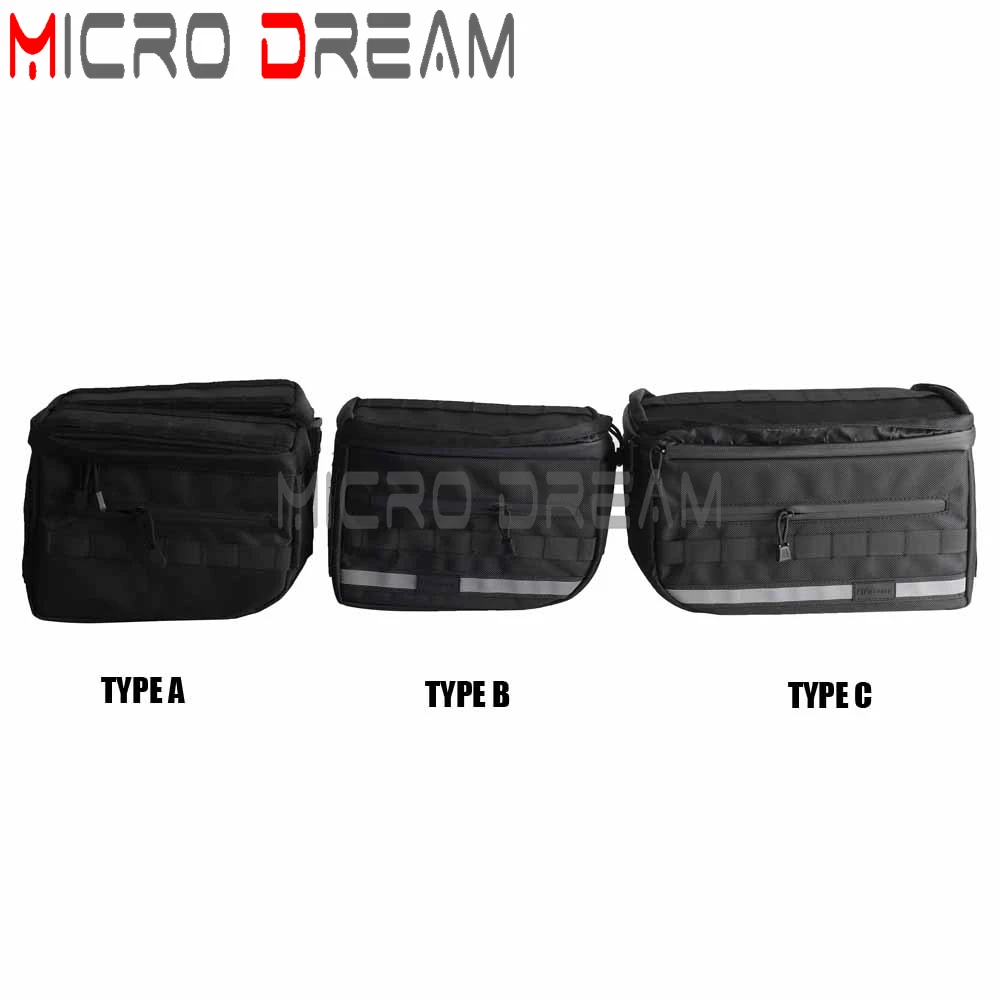 Essential Saddlebags Escape Bags Handlebar Bag For Harley Dyna Softail Sportster XL Street Bob Low Rider FXD FXBB T-bar Toolbag