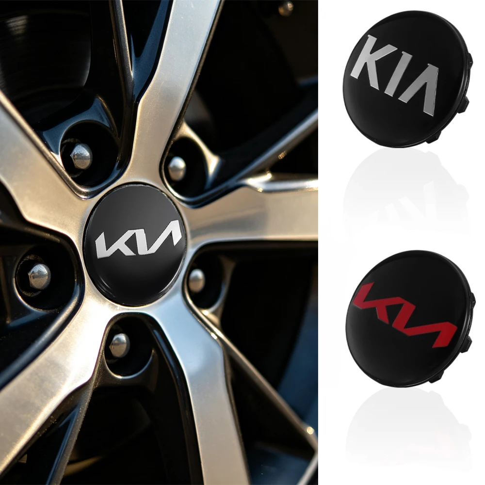 

58MM New KIA Car Wheel Center Hub Covers Badge Accessory For Sportage GT RIO Ceed Picanto Pegas Sorento Niro Soul Cerato Carens