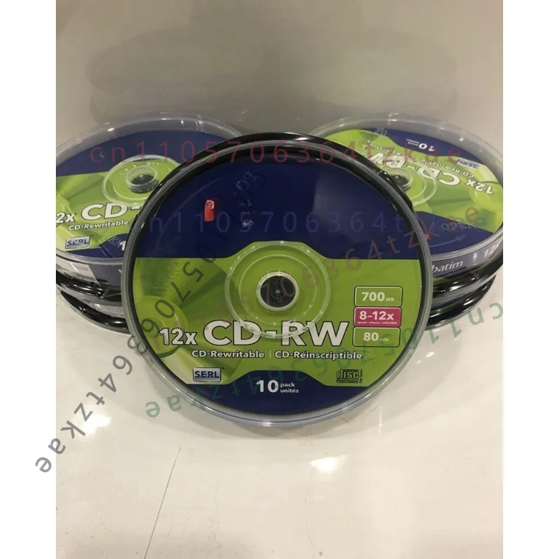 For Verbatim 12X CD-RW Blank Disc Single Pack 700MB Rewritable CD Disc Repeated Burnable CD