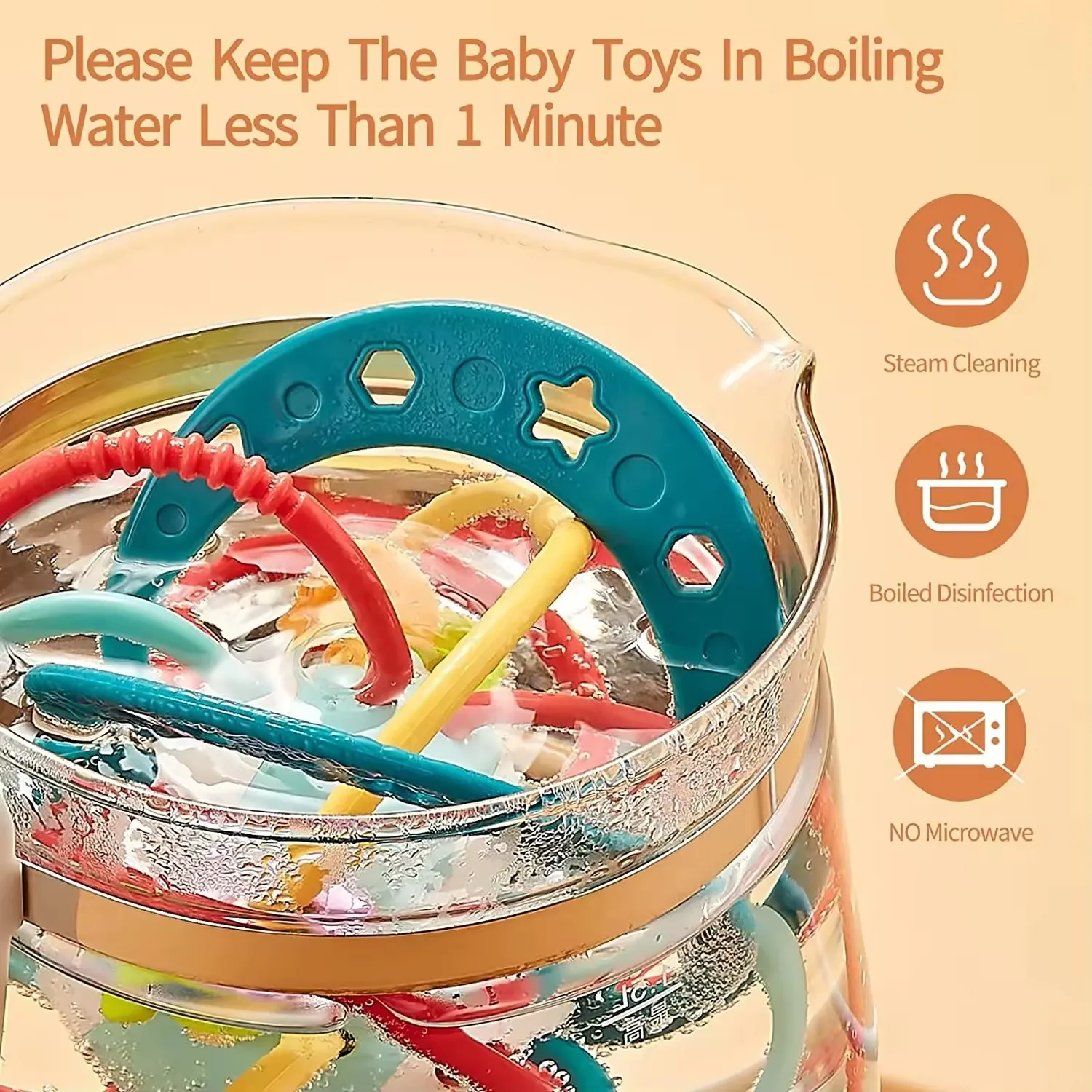 Jouet de dentition sensoriel pour bébé, jouets rampants Montessori pour bébés de 0 à 12 mois, hochet boule bossue, jouets à mâcher sensoriels pour enfants de 0 à 12 mois