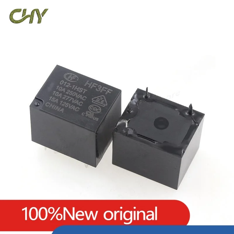 5pcs Industrial Electronic Circuit Board DIY Jqc / hf-3ff-5 005 12 012 24 024 VDC - 1zst 1hst Relay for Household Appliances