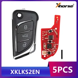 Xhorse XKLKS2EN LEI.KSS Style(ENrome-plating) Second Generation Universal Wired Remote Key for Lexus Type 5pcs/lot
