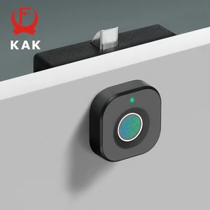 Kak Biometric Lock with Digital Printing, Black Key Cabinet Locking, Intelligent Drawers Lock, Anti -Fight, Long Waiting Time, Smart Holder 10 Main Sales Digital Locking Door - №9