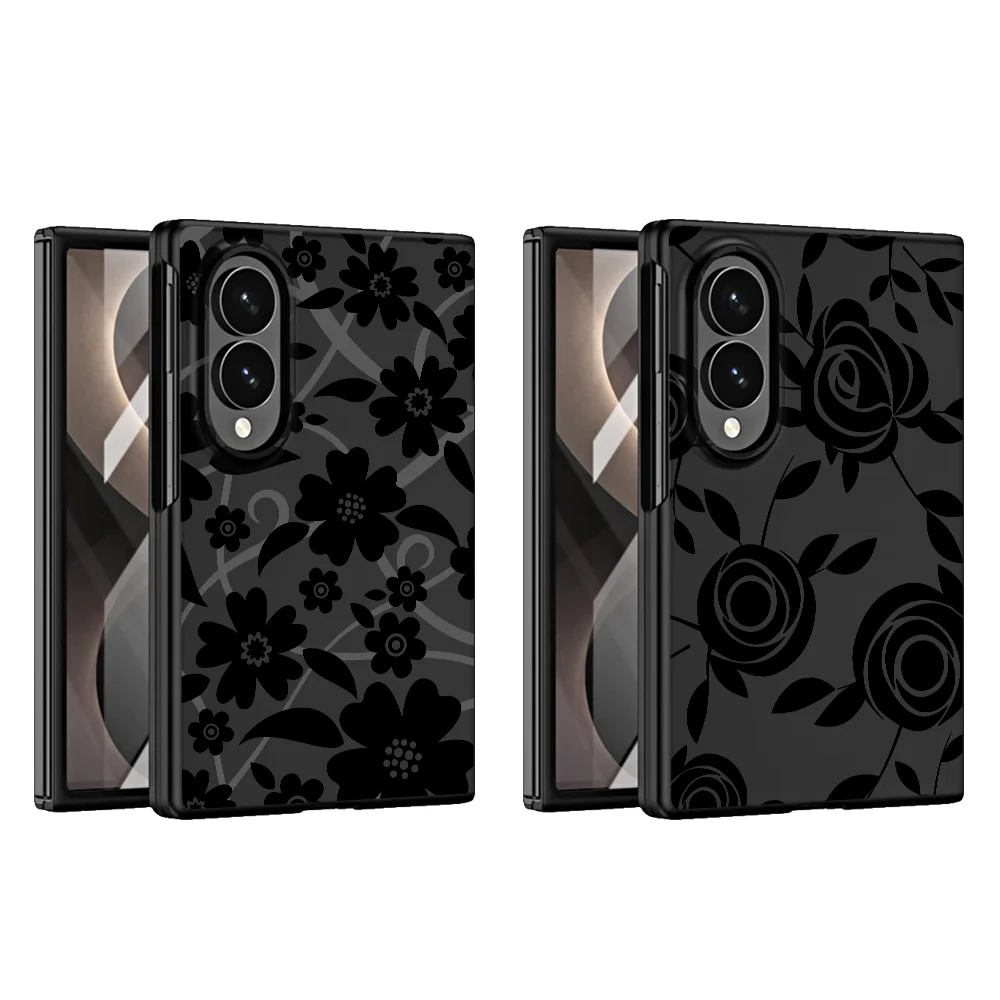Flower Case for Samsung Galaxy Z Fold8 Wide Z Fold 8 ZFold Wide ZFold8 Luxury Phone Cover