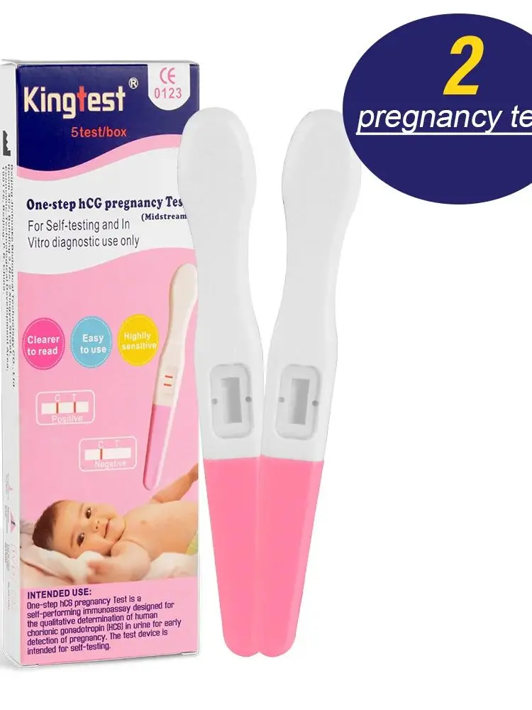 Pregnancy Test Midstream, Early HCG Detection Sticks - Pregnant Test KitOver 99% Accurate and Reliable Results