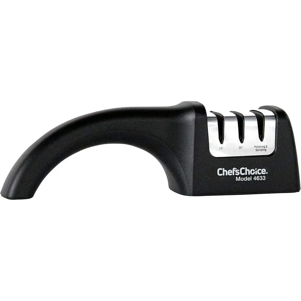 

Manual Knife Sharpeners AngleSelect for 15- and 20-Degree Straight-Edge and Serrated Knives with Diamond Abrasives Precise Angle