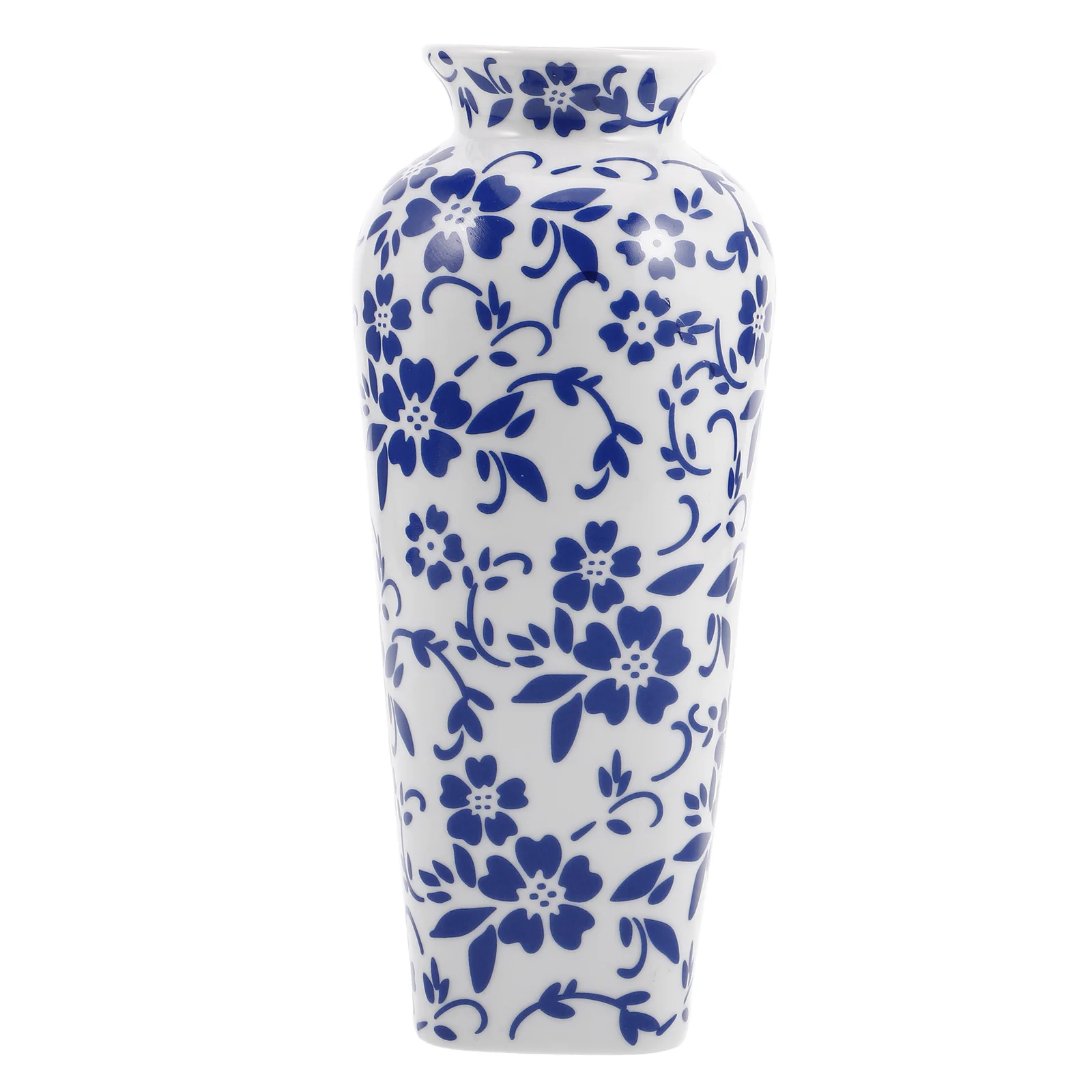 

Blue and White Porcelain Vase Flower Farmhouse Fall to The Ground Ceramics Ginger Jars for Home Decor