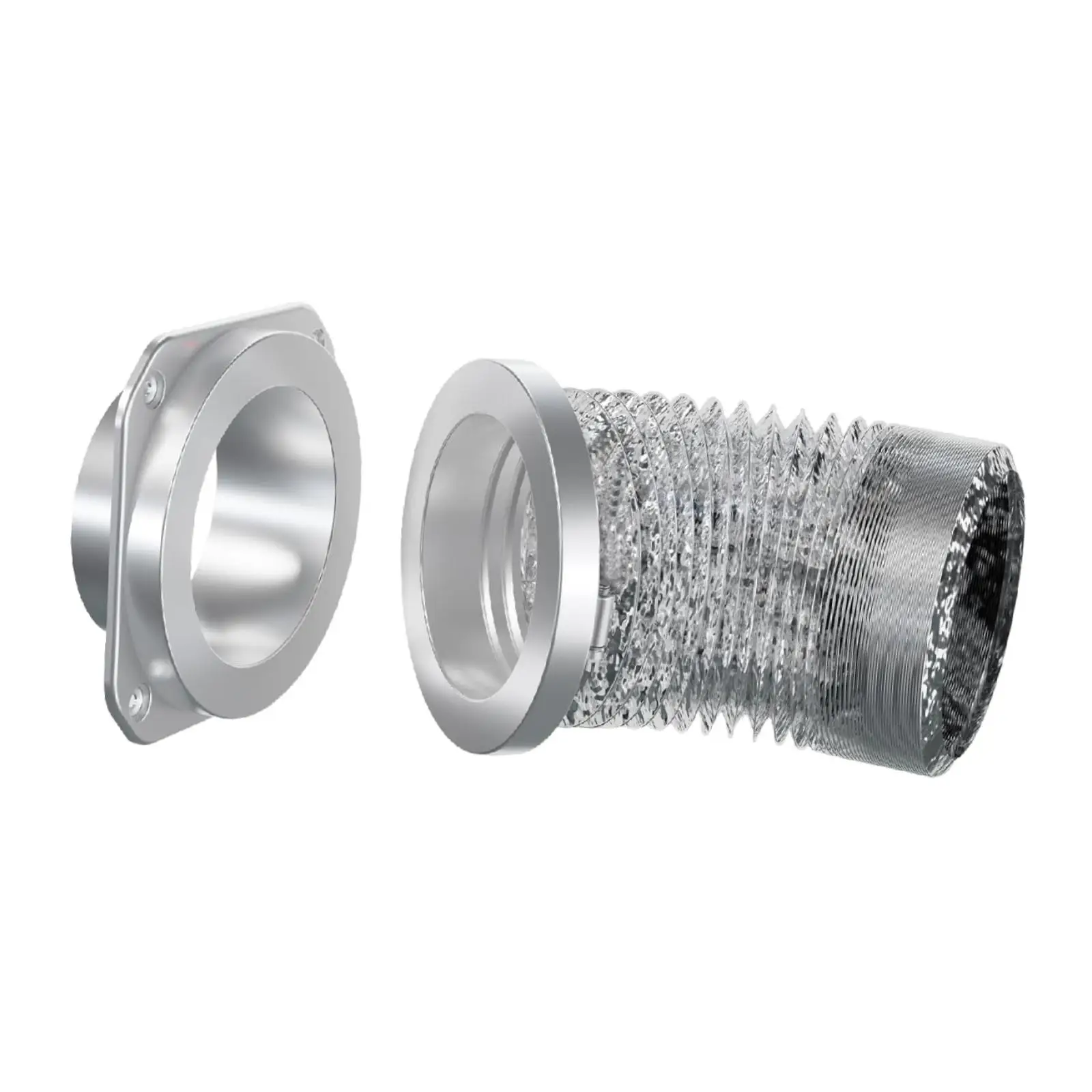 Dryer Vent Coupling Self Align Mounting Magnetic Quick Connect Universal Replacement Hose Connector Kit for Laundry Maintenance