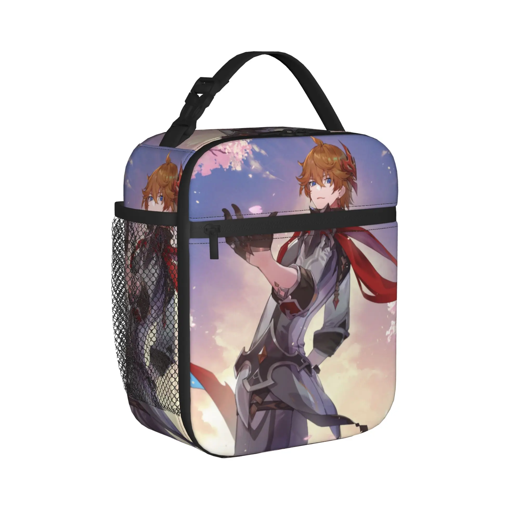 Childe Genshin Impact Tartaglia Thermal Insulated Lunch Bag for Picnic  Portable Food Bag Men Women Thermal Cooler Lunch Boxes