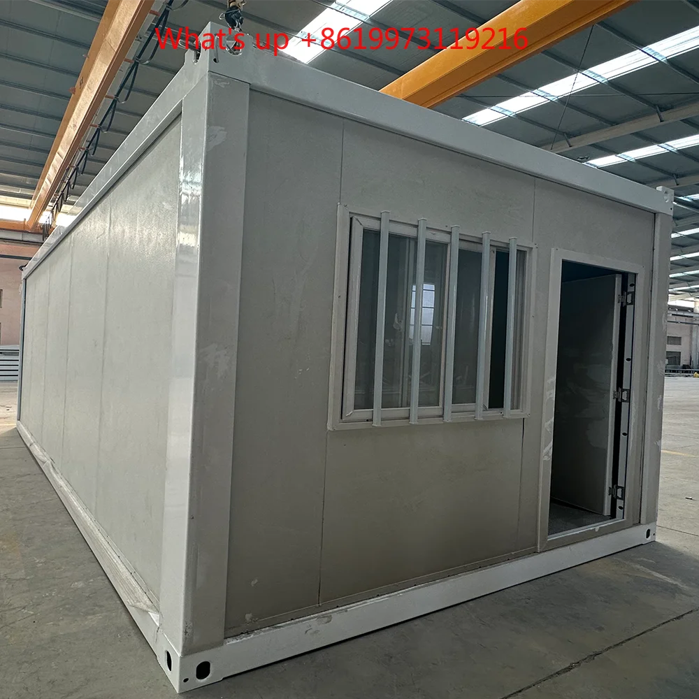 

2026 Movable Prefab Foldable House 20ft Prefab 1 Bedroom Office Tiny Home Z X Folding Container House with Bathroom