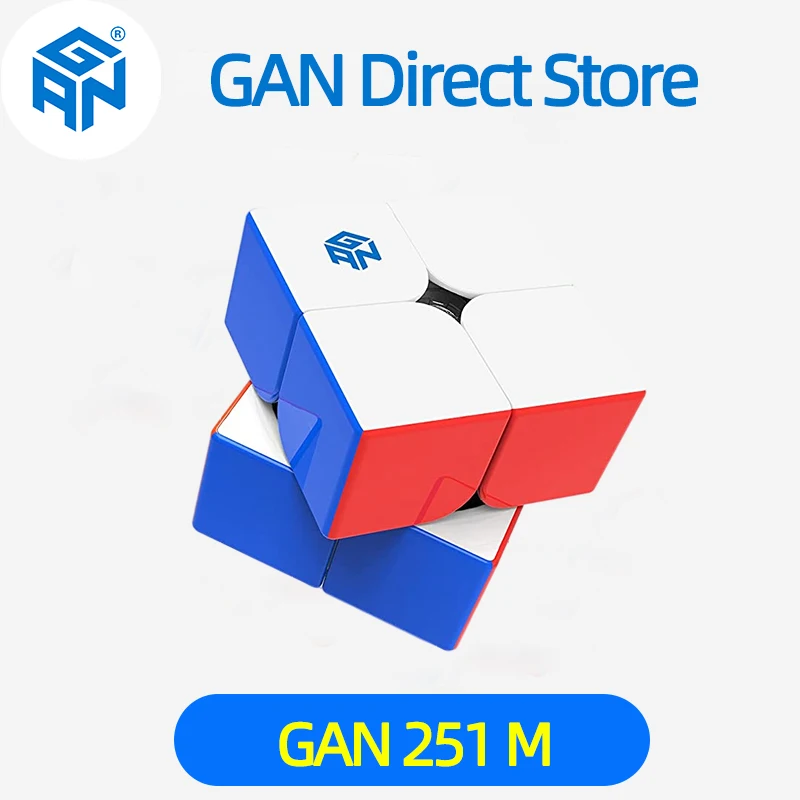 

GAN 251 M Magnetic Speedcube gan251m air leap 2x2 explorer Speed Cube Professional Magic Cube Puzzle Toys for Children
