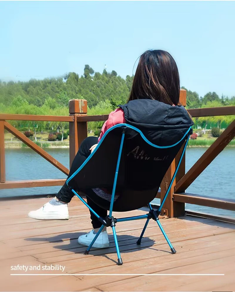 Camping Fishing Folding Chair Longue Chair for Relaxing Tourist Beach Chaise Foldable Leisure Travel Furniture Picnic image 6