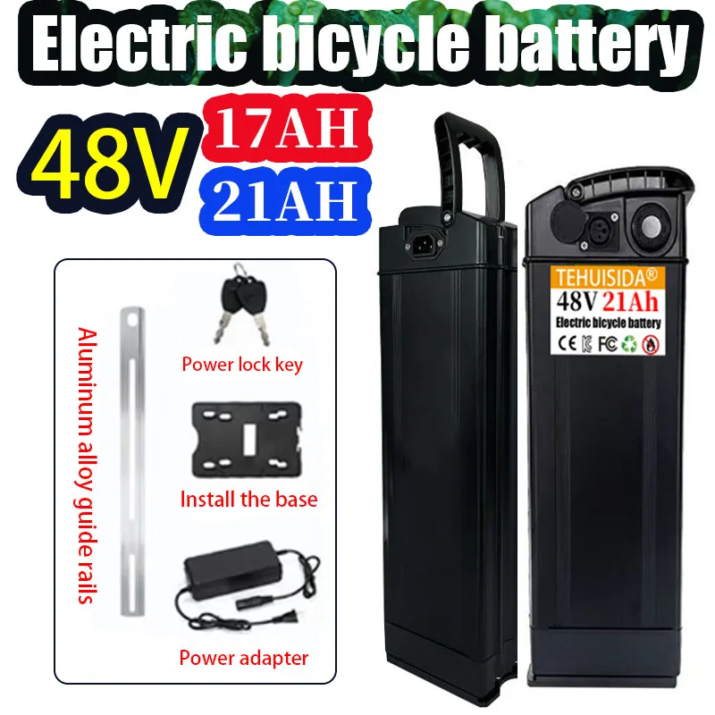 

48V 21AH 17AH 18650 Battery Rechargeable Lithium Battery Pack Large Capacity 21000mAh Electric Bicycle Cycling 48v배터리