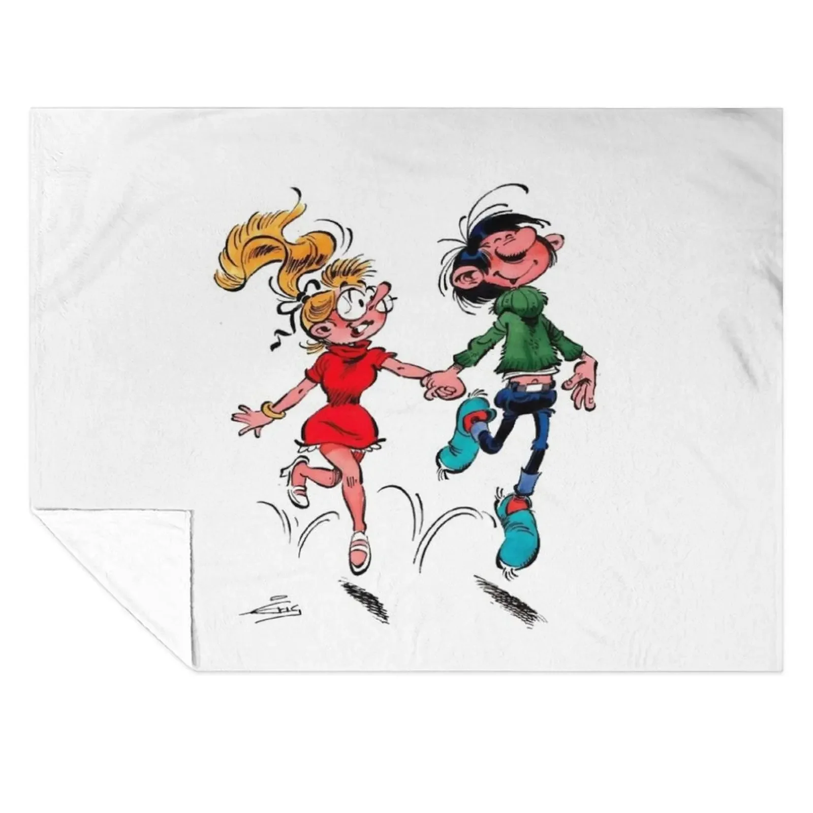 

Gaston lagaffe Throw Blanket Luxury Brand Hair heavy to sleep Soft Plaid Blankets