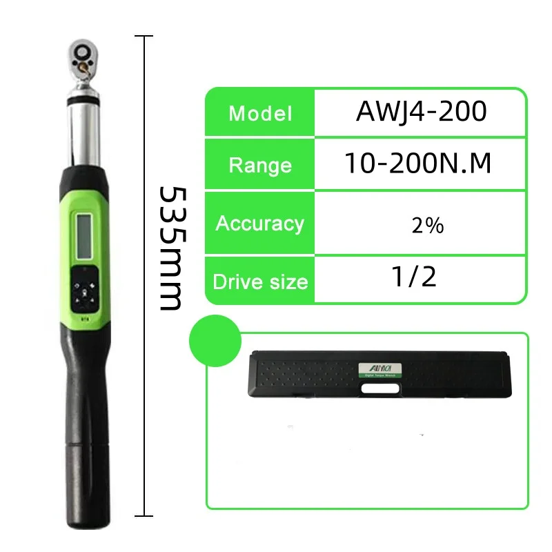 ALIYIQI AWJ4-200 1/2 Chave de torque econômica com display digital de alta precisão