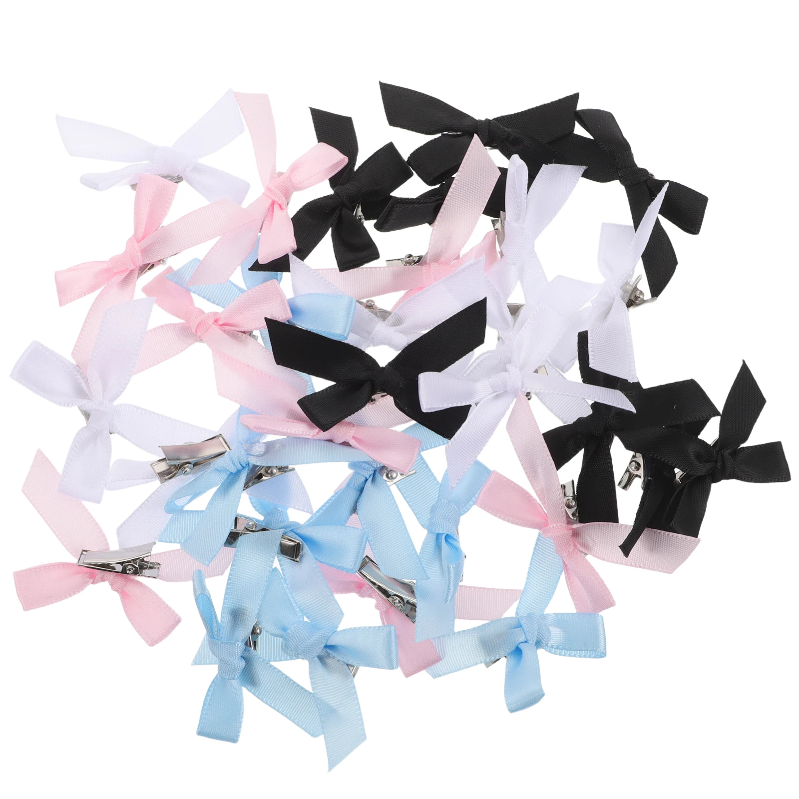 

40pcs Bow Girls Accessories Cute Alligator Hair Barrettes Bows Soft Hair Bows For Girls Ribbon Alligator Barrettes Spring Summer