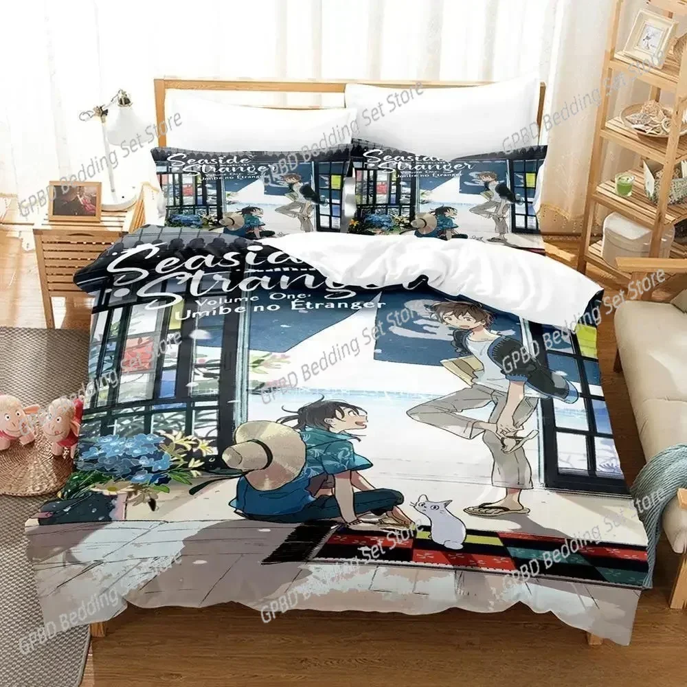 3D Print Seaside Stranger Bedding Set Bedroom Soft Modern Bedspreads Comefortable Kids Duvet Cover Quilt Cover And Pillowcase
