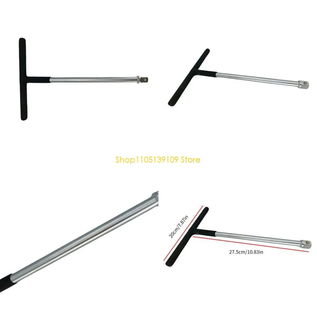 

P5ED T Handle Socket Wrench, 1/2'' Socket T Handle Wrench, Chromes Vanadiums Steel for Car Repair T Handle Socket Wrench