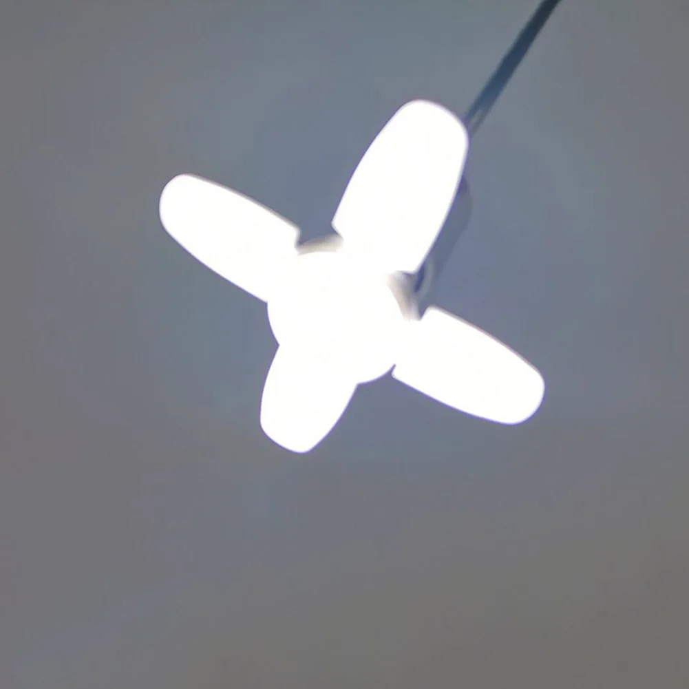 E27 Lampu Garasi LED Berubah Bentuk Lampu Langit-langit Penerangan Industri untuk Bengkel