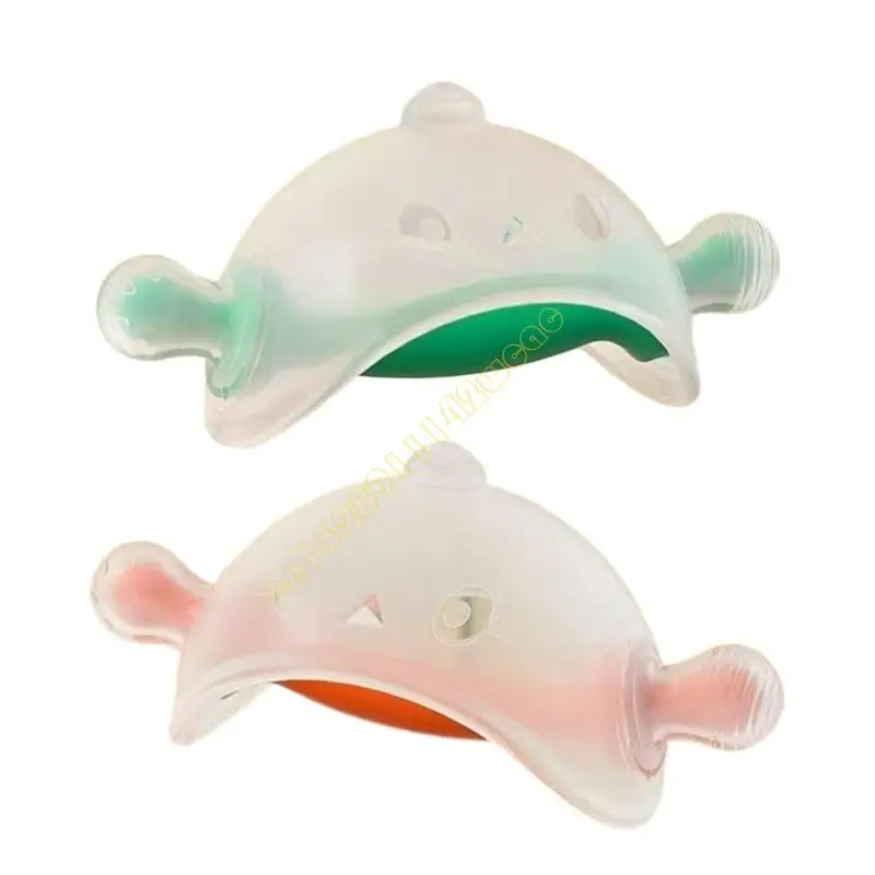 

Infant Teething Relief Toy Silicone Soother Chewable for Baby 3 Months and Up Mushroom Teether DXAD