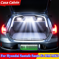 For Hyundai Santafe Santa Fe DM MK3 Trunk Car Sensor Light Floor Trunk Hood USB Rechargeable Automatic Induction Refit Light Bar