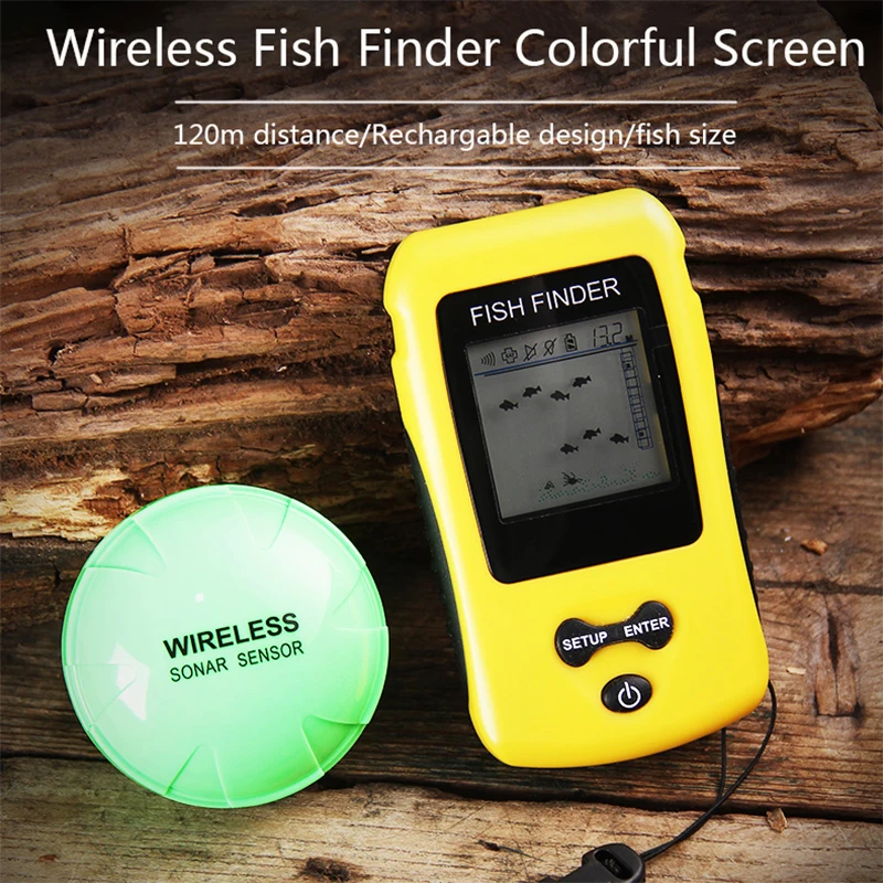 Alat Pendeteksi Ikan Nirkabel - Fish Finder Transducer ulasan dan harga