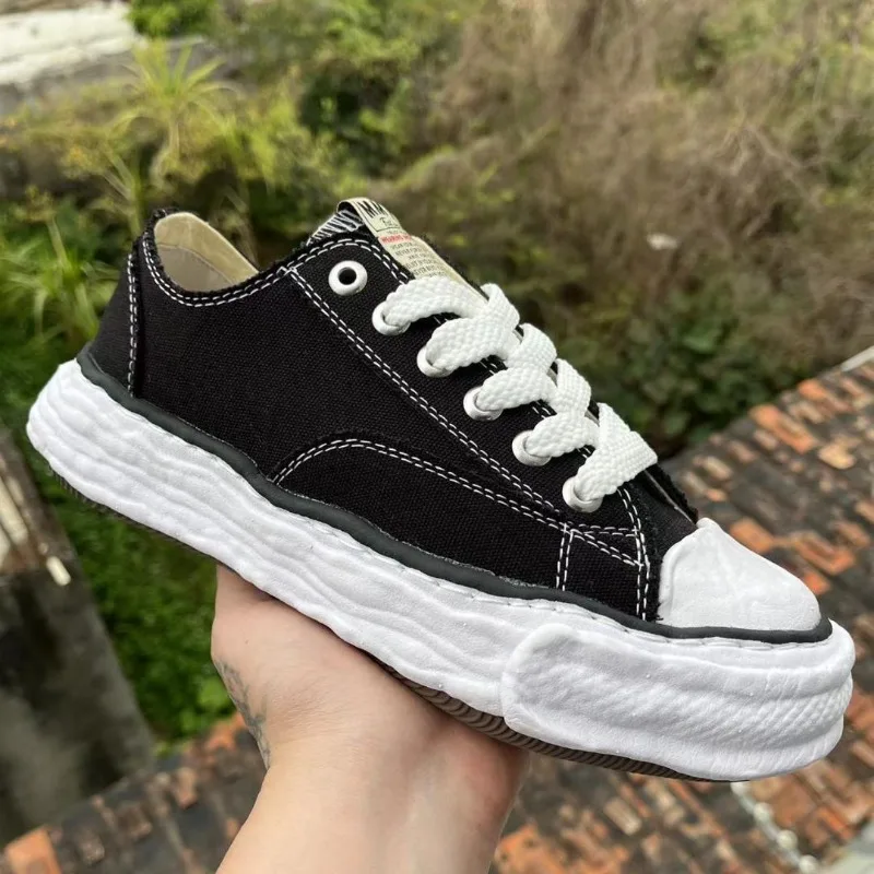 Dissolved Deconstructed Canvas Shoes Niche Platform Thick Sole Couple Skate Sneakers Vintage Casual Mens Women Hot Y2K