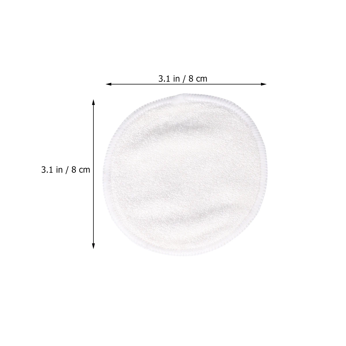 

12pcs Reusable Bamboo Fiber Makeup Removal Pads Soft Facial Cleaning Washable Powder Puff Accessories
