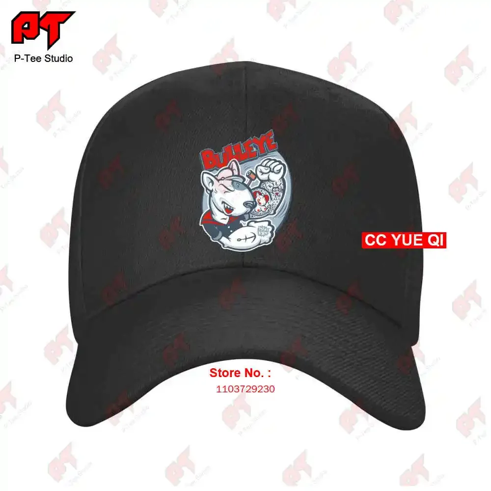 Casquette de baseball imprimé à la main Bullterrier, casquette de camion, alerte C