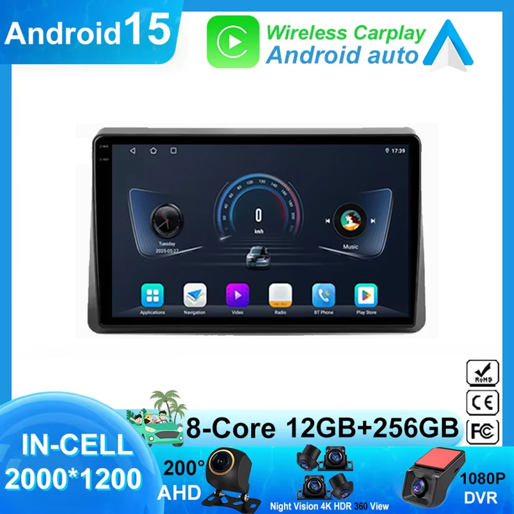 

Auto Radio NO 2Din DVD For Renault Master 2019 2020 2021 2022 Car Multimedia Video Player GPS Navigation Wireless Carplay Player