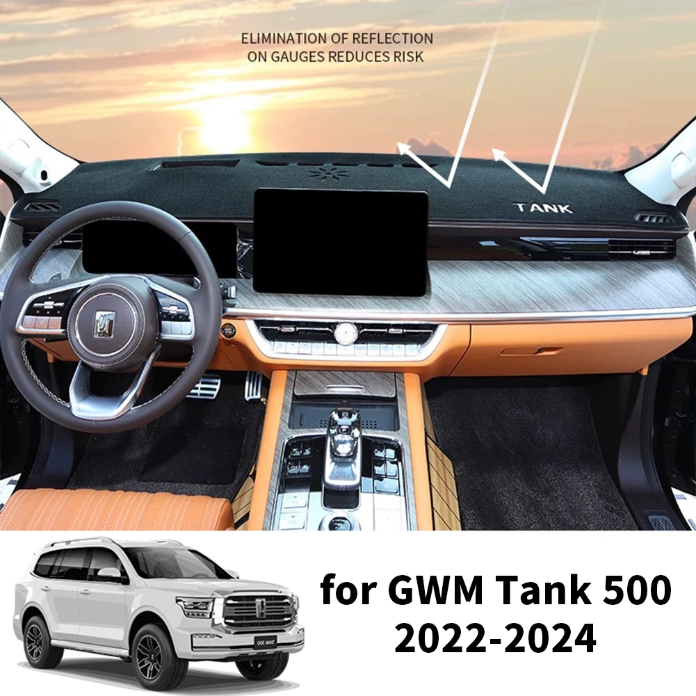 

for GWM Tank 500 Great Wall 2022 2023 2024 Car Dashboard Mat Sunshade Protective Carpet Dash Mat Dashmat