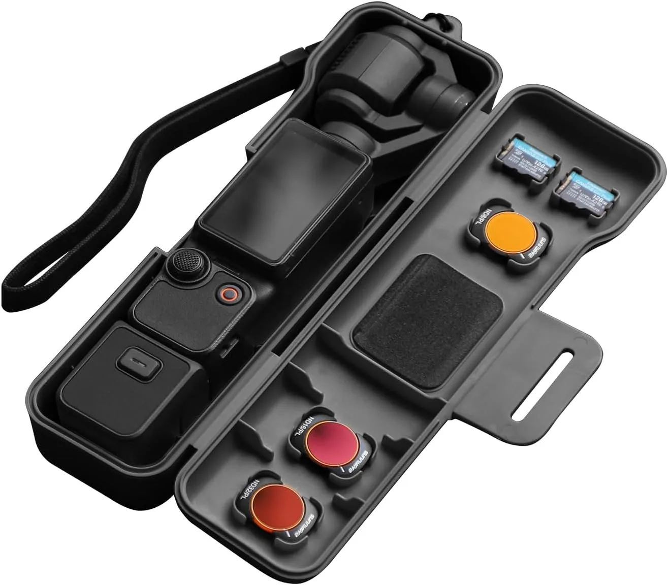 Tragbare Hartplastik-Schutzhülle Kompatibel mit DJI OSMO Pocket 3, Stoßfeste Anti-Fall-Kamera-Tragetasche Aufbewahrungszubehör