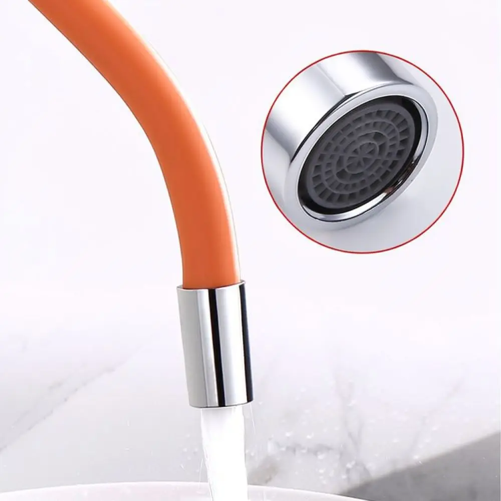 Universal Kitchen Sink Faucet Hose Flexible Extension Pipe Rotatable Water Sprayer Bathroom Sink Plumbing Fixture