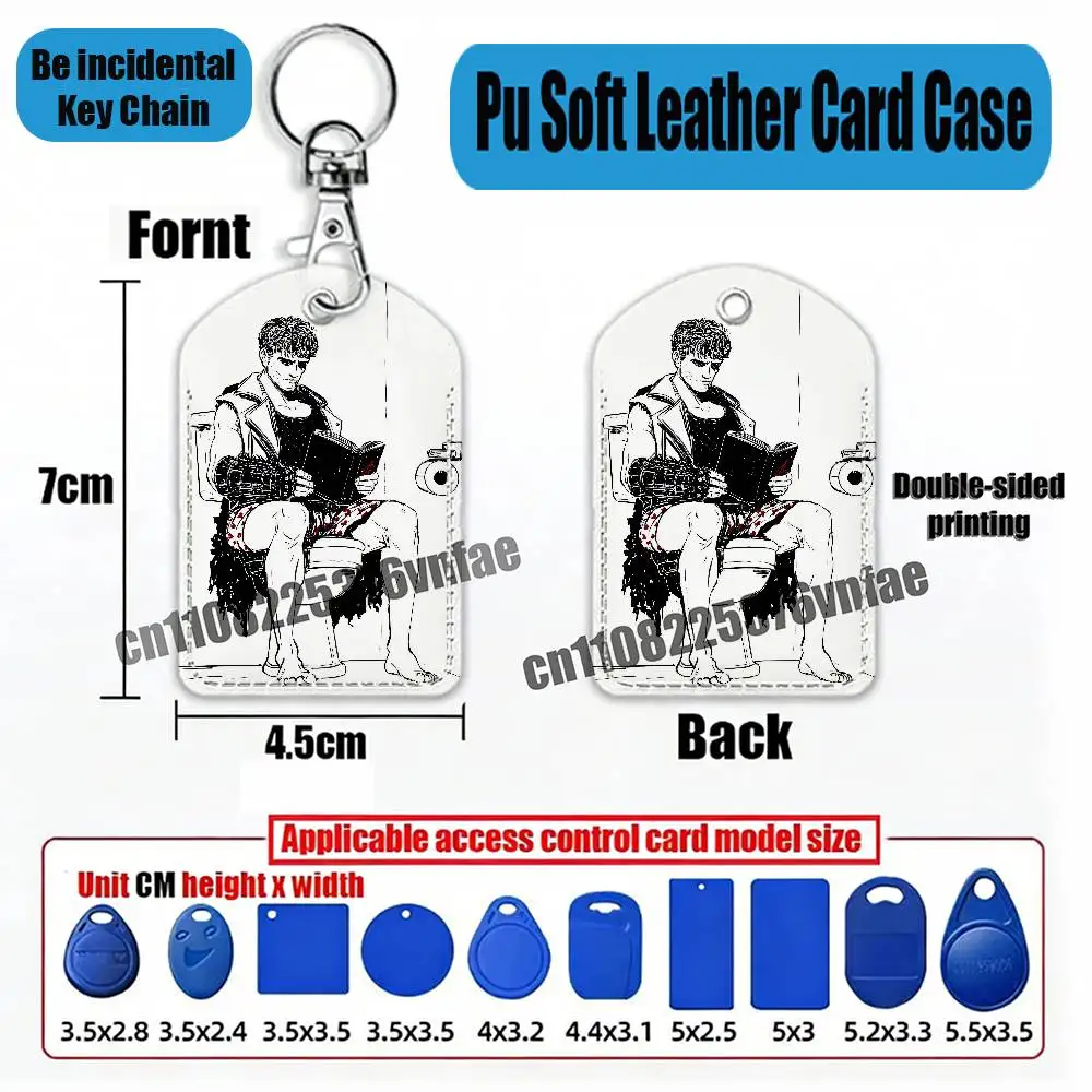 For D-Dungeon Crawler Carl For Air Tag Case Card Sleeve Holder ID Credit Bank Access Keychain