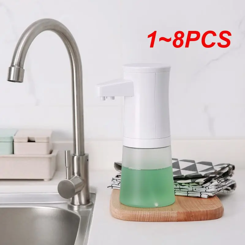 

1~8PCS Soap Dispenser Abs No Need To Touch Sleep Mode It Lathers Easily Applicable Liquids Kitchen Bathroom With