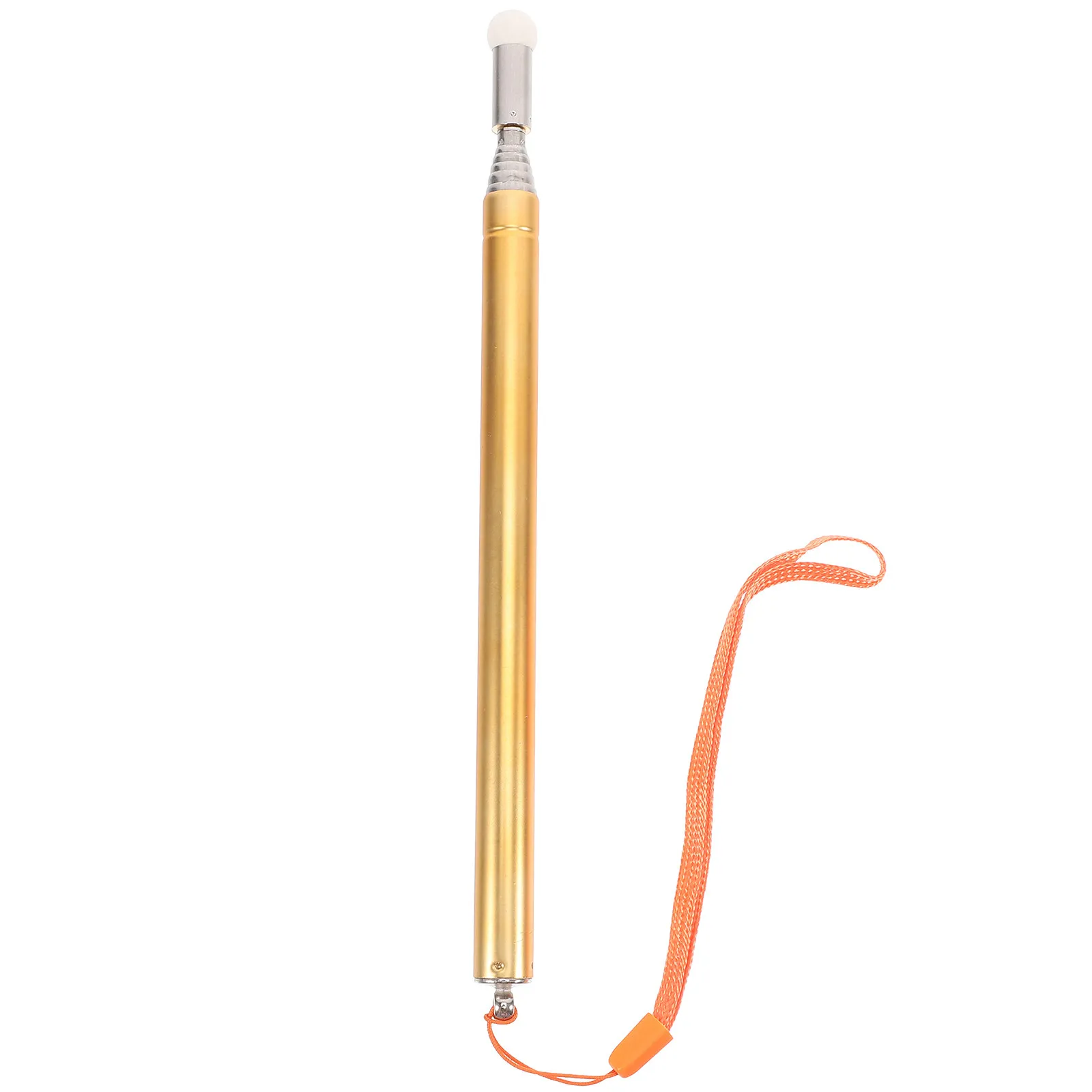 

Telescopic Teachers Pointer Stainless Steel Retractable Extendable Presenter Handheld Teaching Pen Classroom Whiteboard Golden