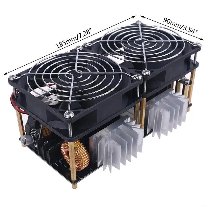 2000W 50A ZVS Inductie Verwarmingsbord Verwarming Module Flyback Driver Dissipation Coil Dual Fan met koperen buis