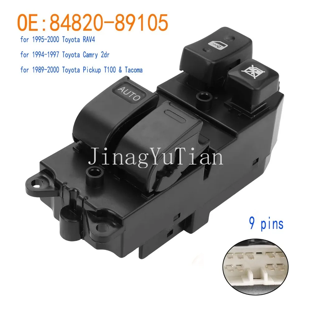 Electric Window Control Switch Glass Lifter Regulator Button Parts for Toyota RAV4 Camry Pickup T100 & Tacoma Car Accessories