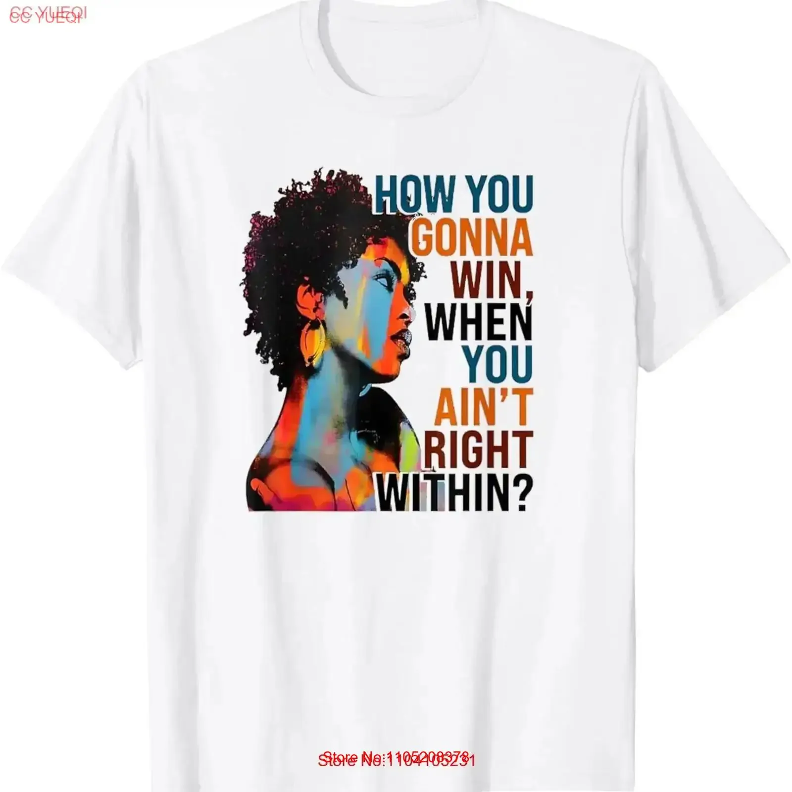 How You Gonna Win When Ain't Right Within T Shirt  vintage Washed Breathable Soft Casual fashion Stretched streetwear