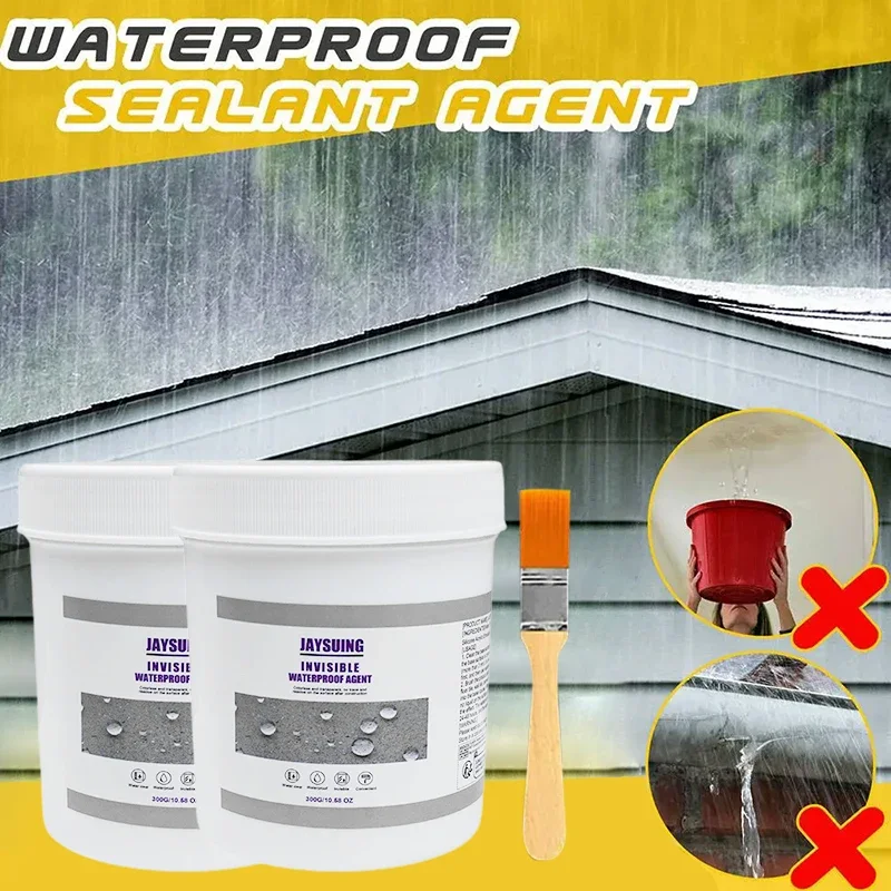 30/100/300/600/900g Invisible Waterproof Agent Transparent Sealing Coating Leak-Free Glue Adhesive Super Sealant Toilet Repair